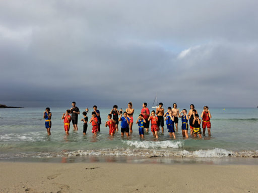 Entrainement à la plage de Sainte-Croix.